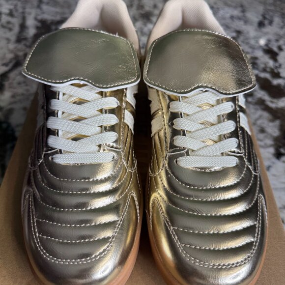 Steve Madden Madrid Gold Sneakers - Picture 5 of 8